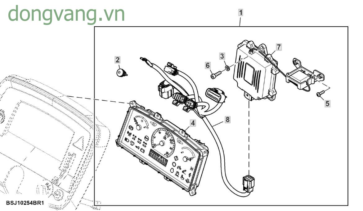 Instrument Cluster, Telematics, Attachment (020920 - ) - ST856250